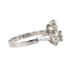 Bague vintage or blanc diamants - Castafiore