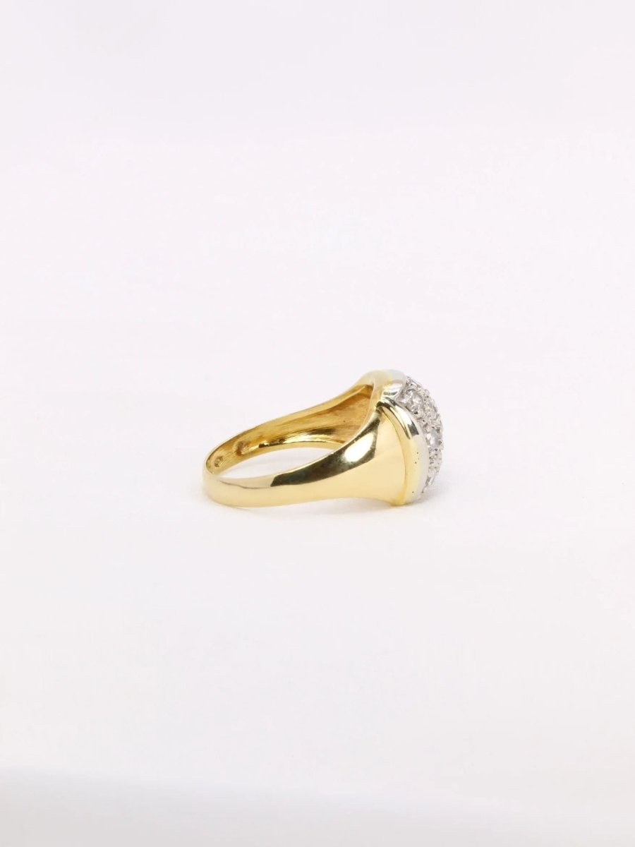 Bague vintage or diamants 0,6 carat - Castafiore