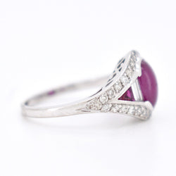 Bague Vintage Rubis et Diamants, Style Art Déco - Castafiore