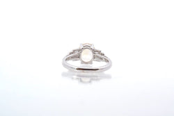 Bague vintage saphir jaune et diamants - Castafiore