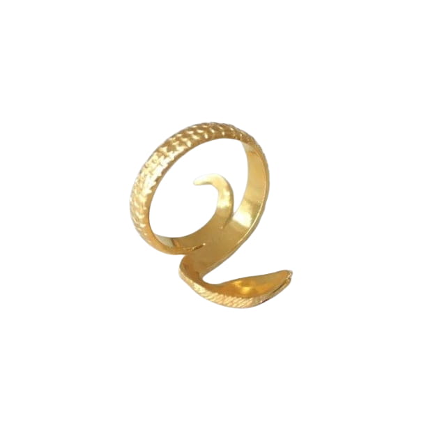 Bague vintage serpent enroulé or jaune - Castafiore