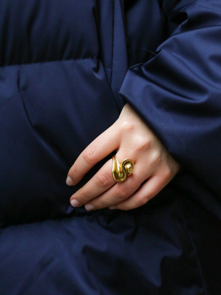 Bague vintage toi et moi en or jaune - Castafiore