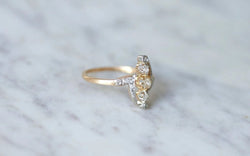 Bague Volutes diamants Belle Epoque - Castafiore