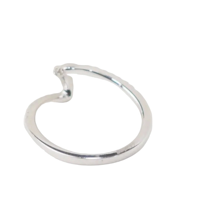 Bague Zig Zag en or blanc et diamants - Castafiore