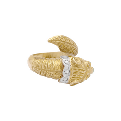 Bague ZOLOTAS en or jaune, or blanc, rubis et diamants - Castafiore
