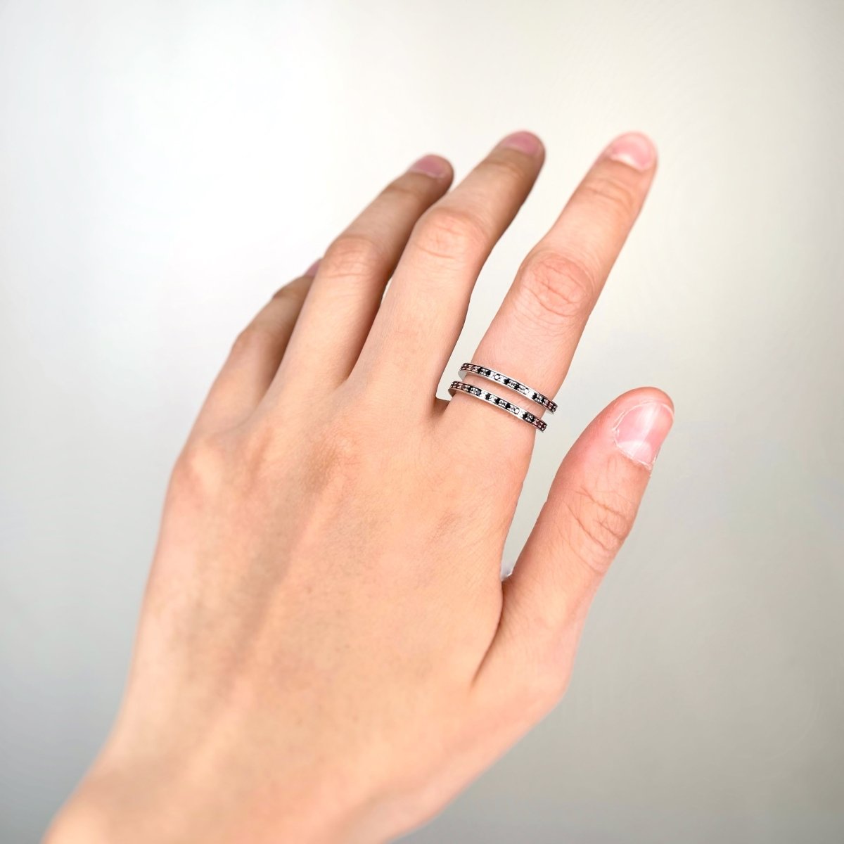 Bagues DINH VAN "La Spirale" en or blanc et diamants - Castafiore