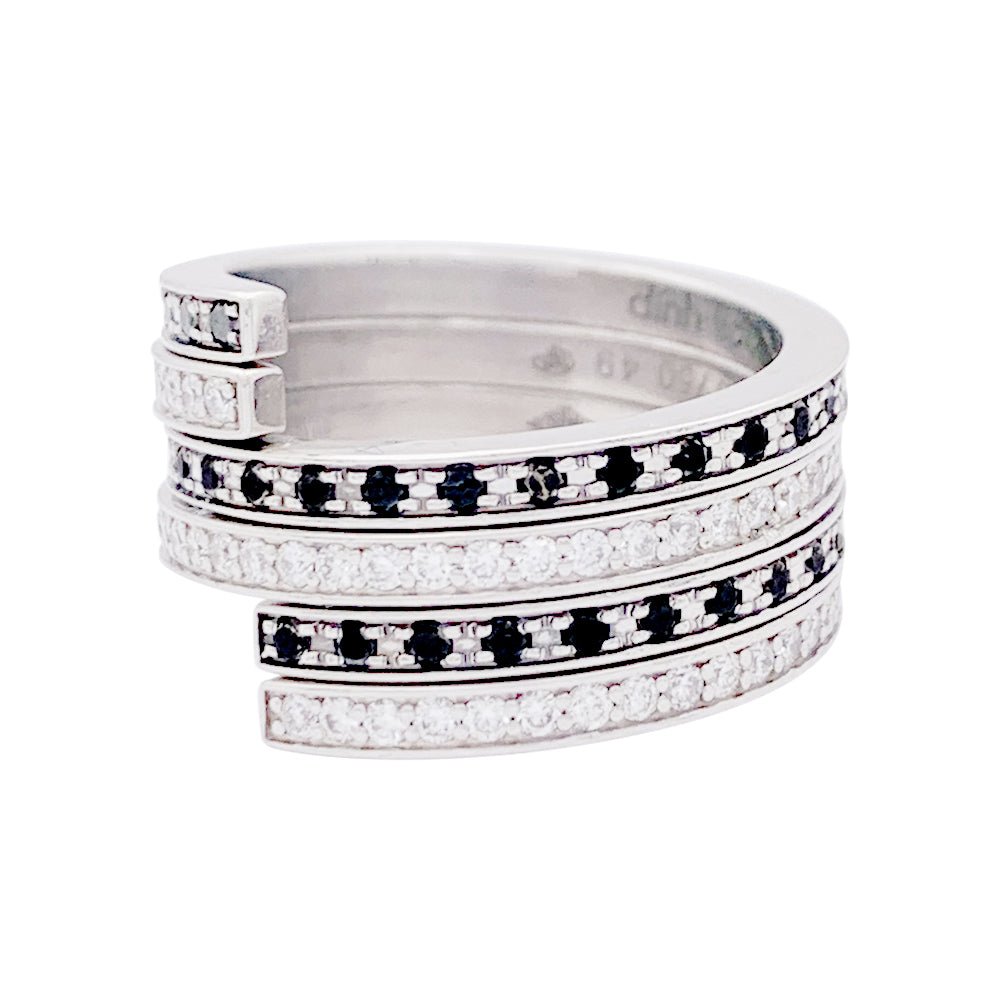Bagues DINH VAN "Spirale" en or blanc et diamant - Castafiore