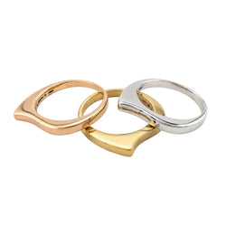 Bagues en or blanc, or jaune et or rose - Castafiore