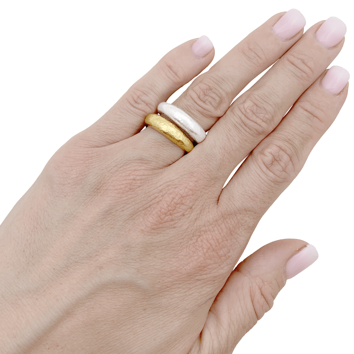 Bagues Jonc ARTHUS - BERTRAND en or jaune et argent - Castafiore