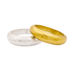 Bagues Jonc ARTHUS - BERTRAND en or jaune et argent - Castafiore