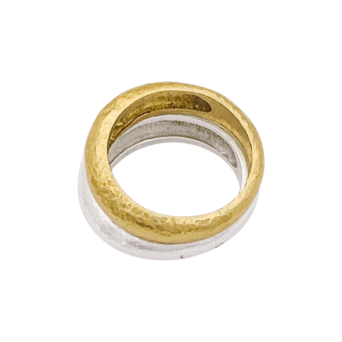 Bagues Jonc ARTHUS - BERTRAND en or jaune et argent - Castafiore