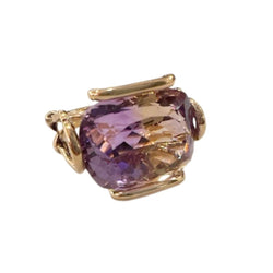 BAGUES MODERNES DU 21e SIÈCLE en or 18kt et AMETHYRENE - Castafiore