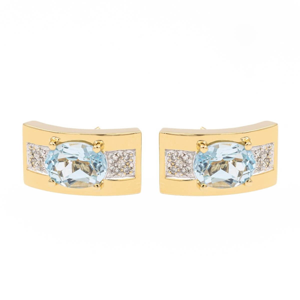 Balmain Boucles d'oreilles Or jaune Topaze - Castafiore