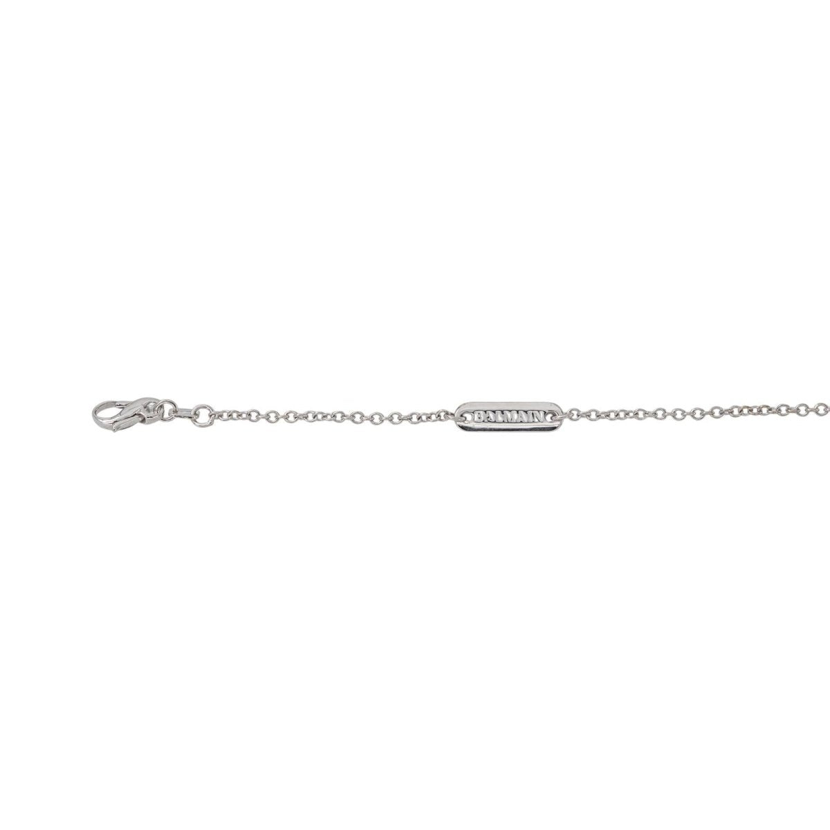 Balmain Collier Maille Forçat Or blanc - Castafiore
