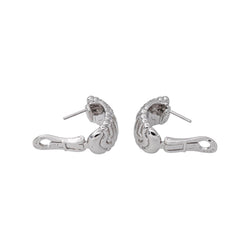 Bulgari Boucles d'oreilles Parentesi Or blanc Diamant