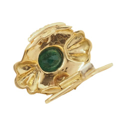 Pendentif en or jaune, émeraude et diamants