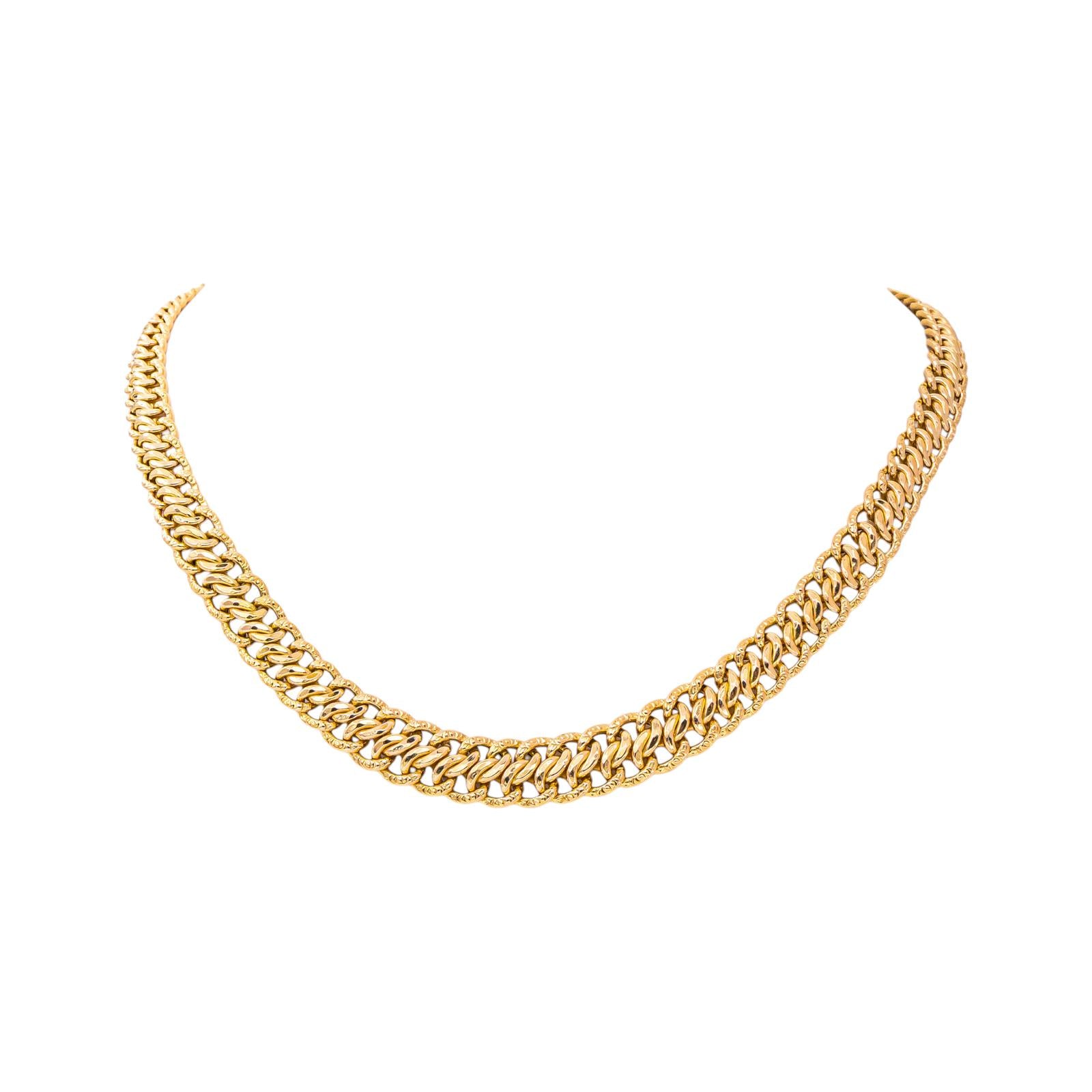Collier Maille en or rose