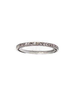 Bague Alliance en platine et diamants