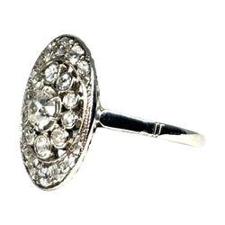 Bague en or blanc et diamants