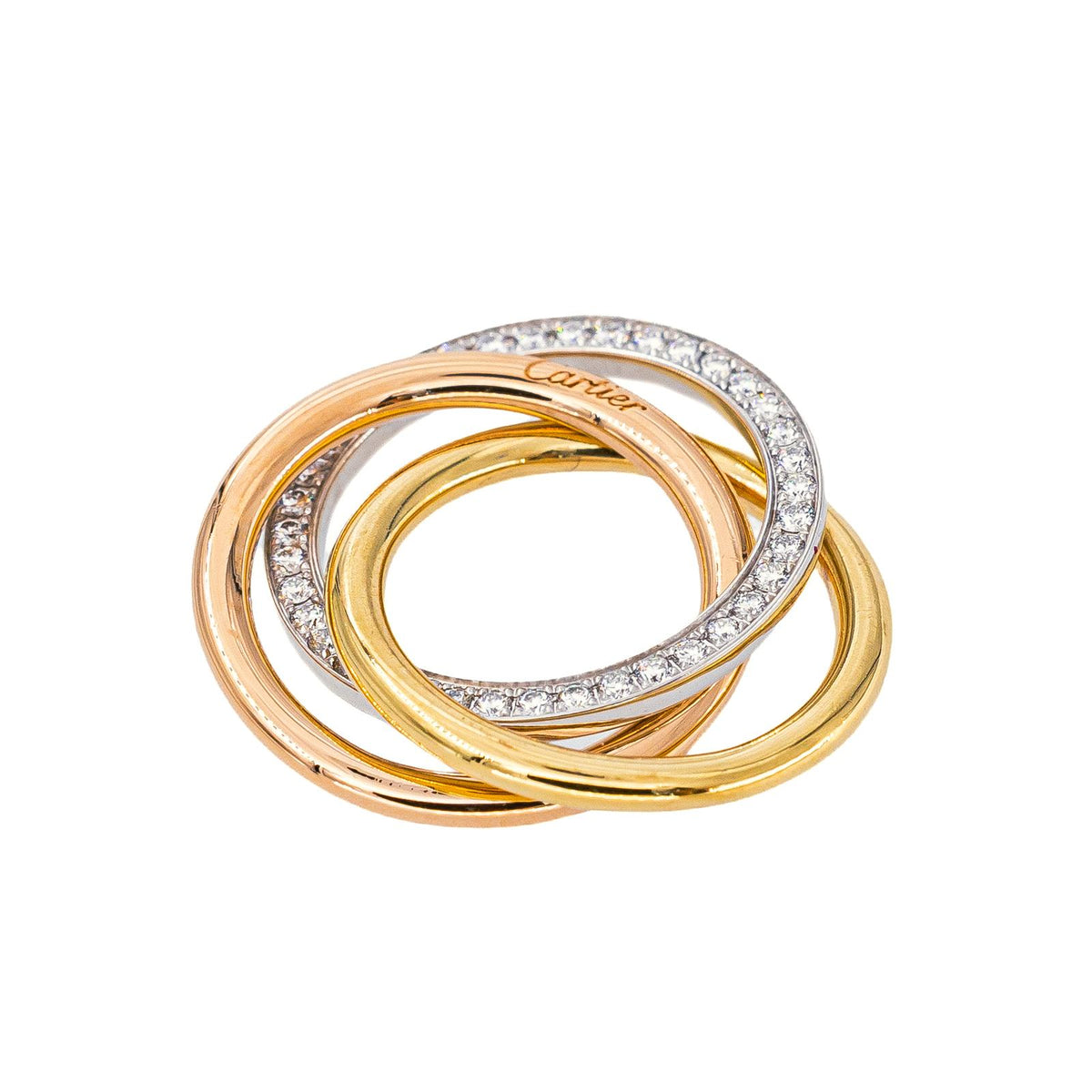 Cartier Bracelet Cordon Trinity Or jaune Diamant