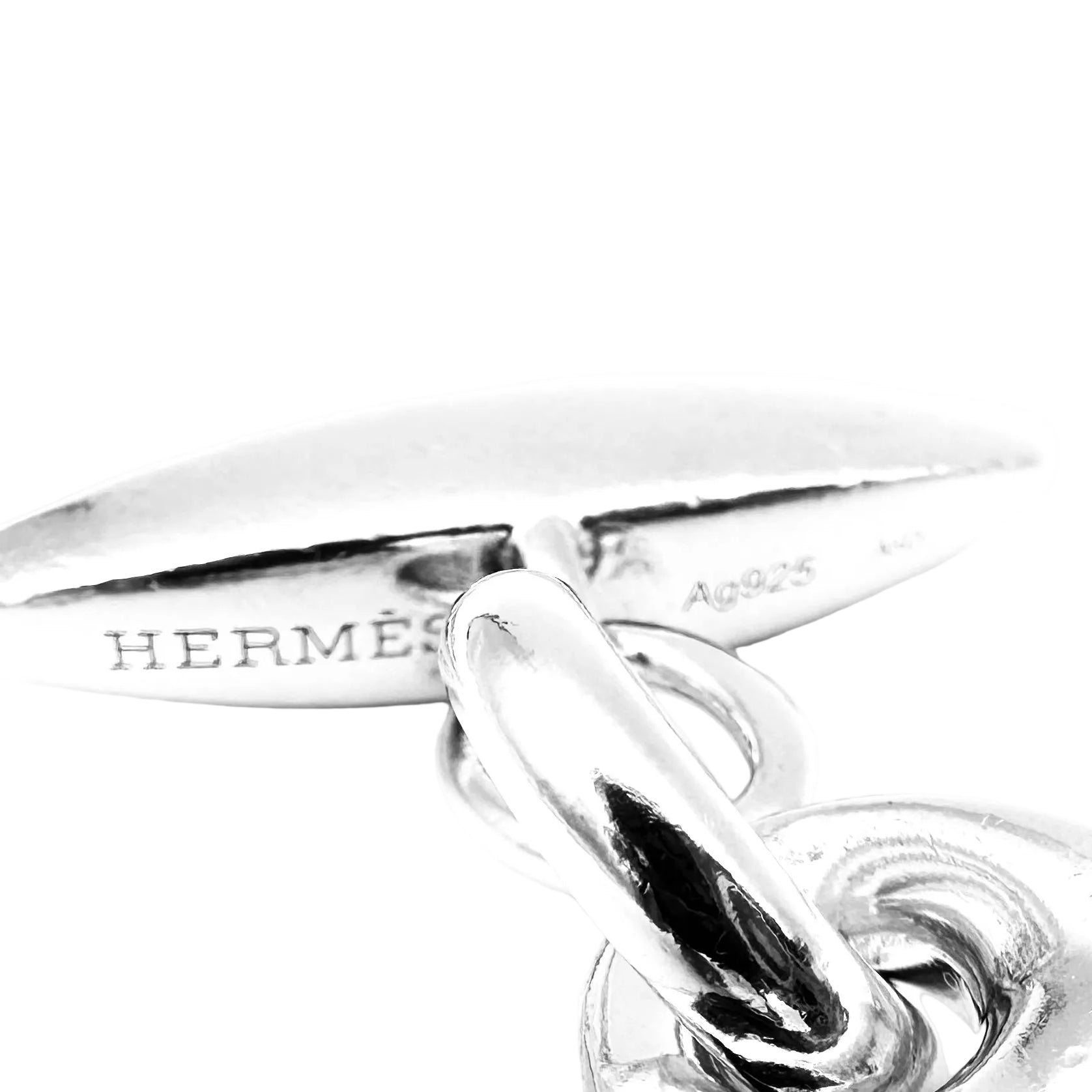 Bracelet Maille HERMÈS "Neptune" GM en argent