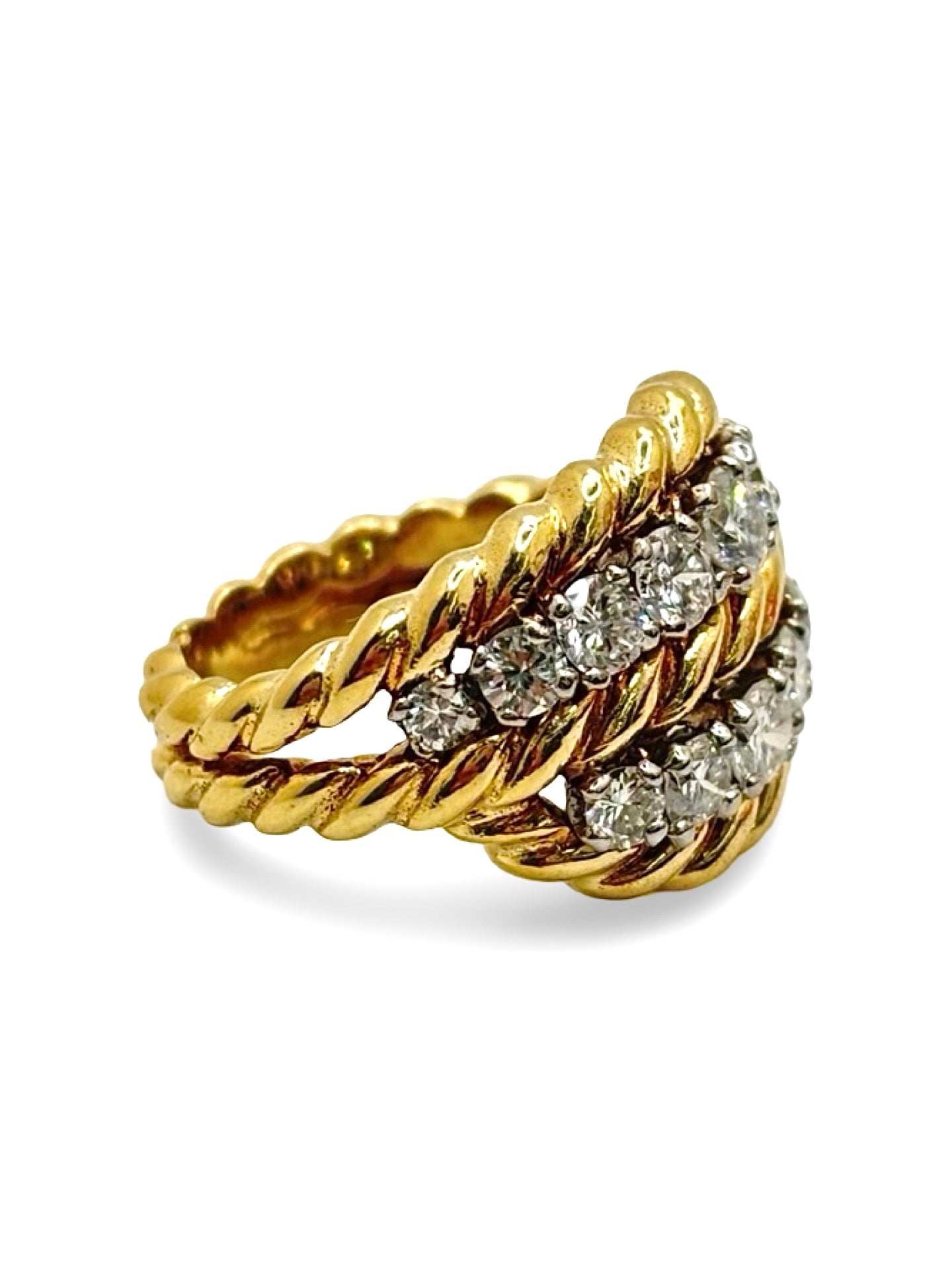 Bague Cocktail VAN CLEEF & ARELS en or jaune et diamants