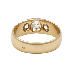 Bague Trilogie en or jaune et diamants