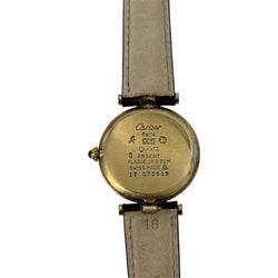 Montre CARTIER "Vendôme" en vermeil et cuir