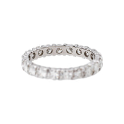 Bague Alliance américaine Or blanc Diamant