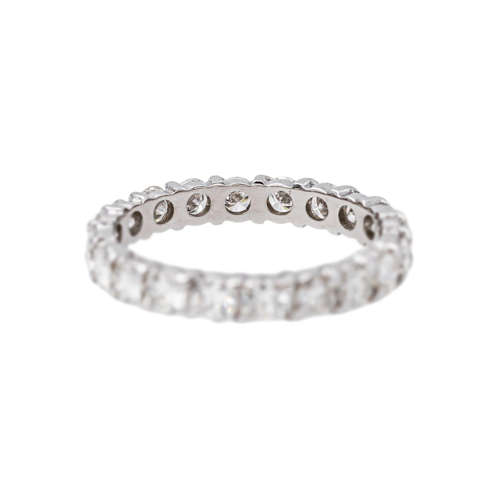 Bague Alliance américaine Or blanc Diamant
