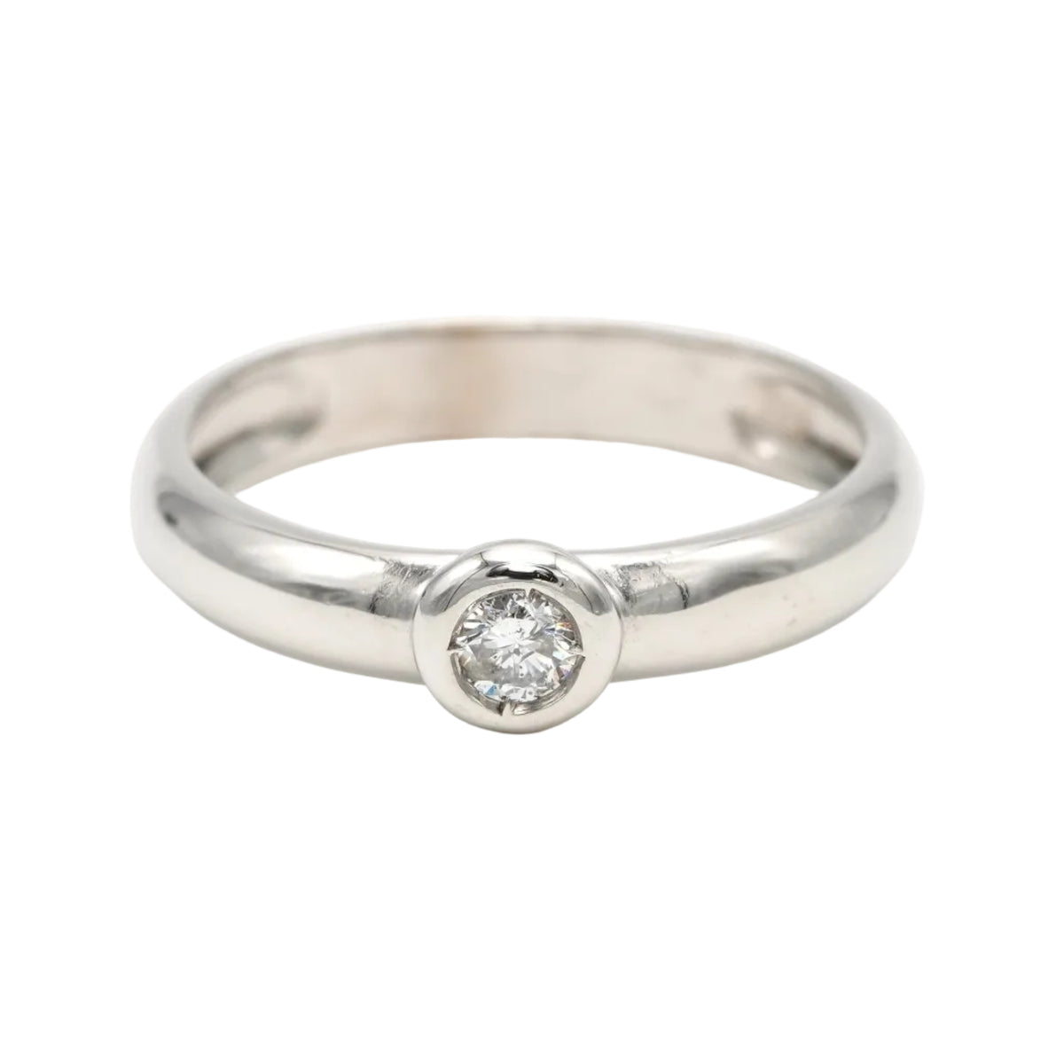 Bague Solitaire en or blanc et diamant