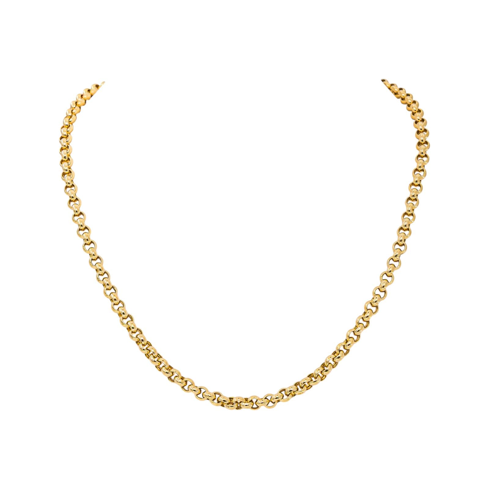 Collier Maille jaseron Or jaune