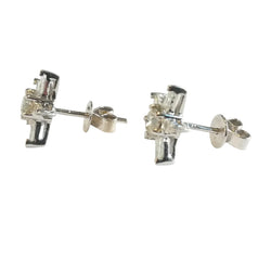 Boucles d'oreilles Puces en or blanc et diamants