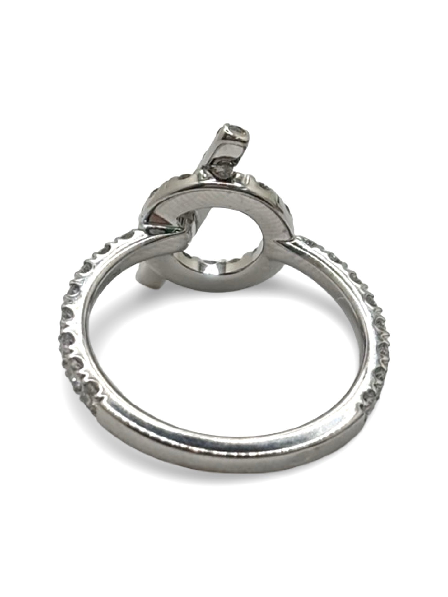 Bague Pavée HERMÈS Finesse en or blanc et diamants