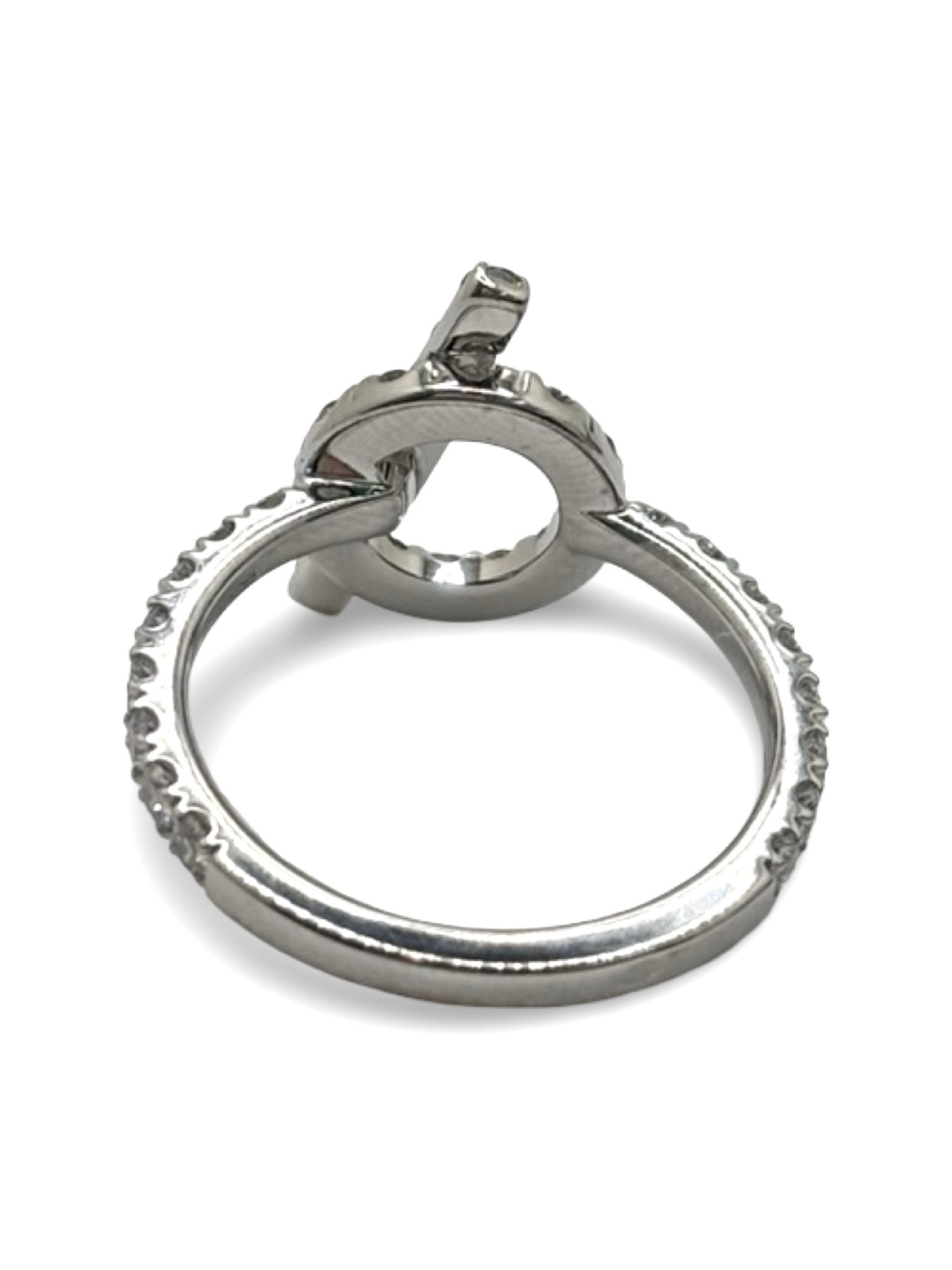Bague Pavée HERMÈS Finesse en or blanc et diamants