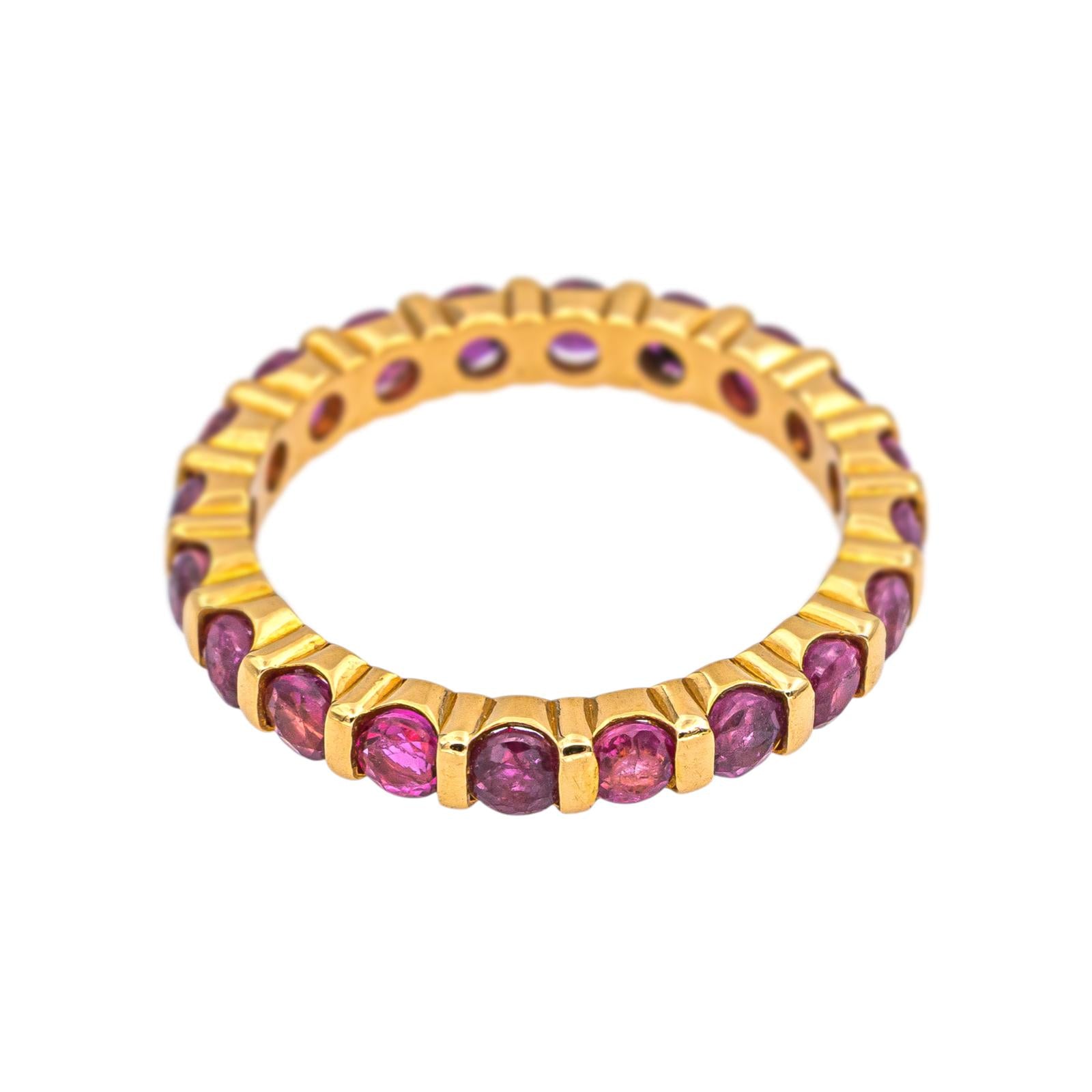 Bague Or jaune Rubis