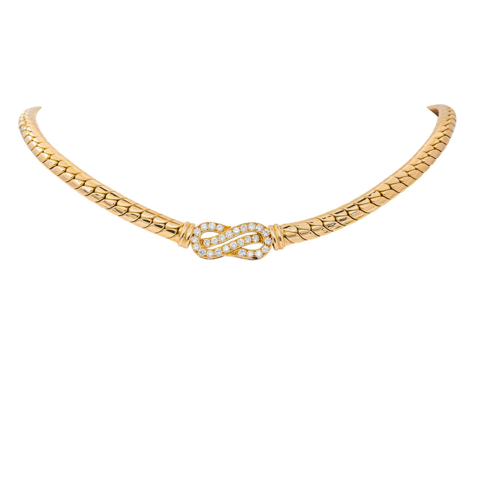 Collier Or jaune Diamant