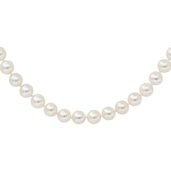 Collier  Or blanc  Perle