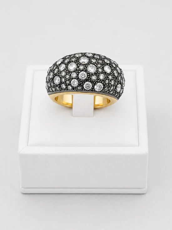 Bague Dôme POMELLATO Tango en or jaune et diamants