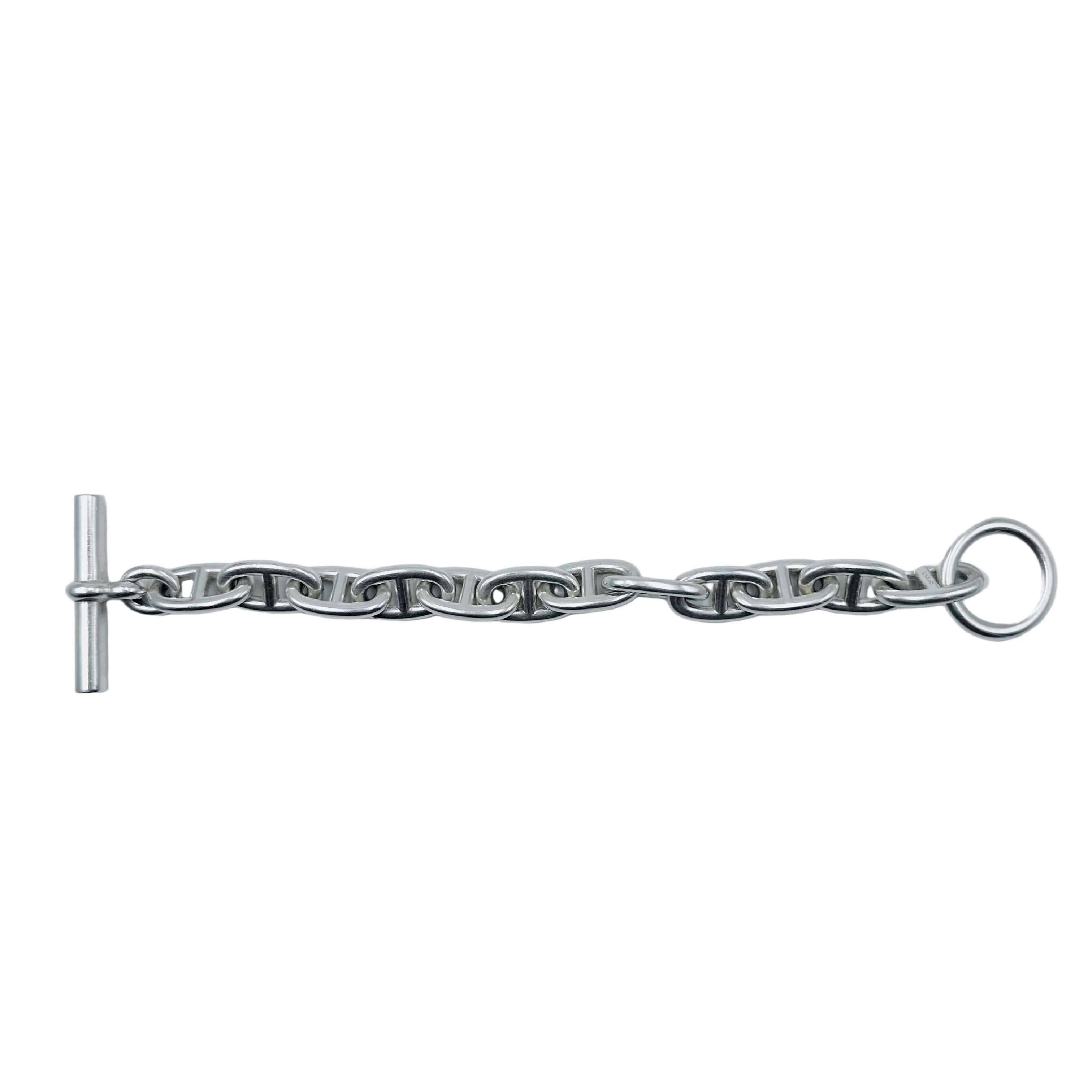Bracelet HERMÈS Chaîne d'ancre en argent