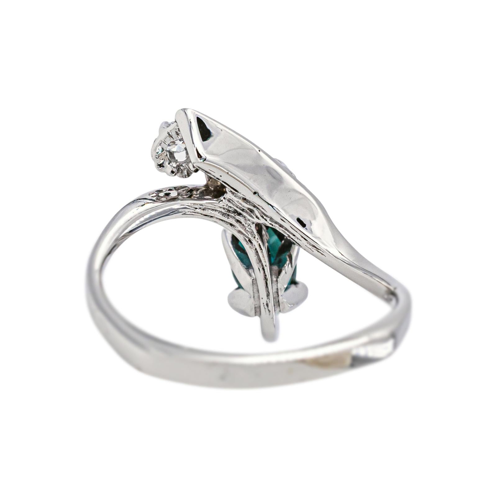Bague Or blanc Saphir