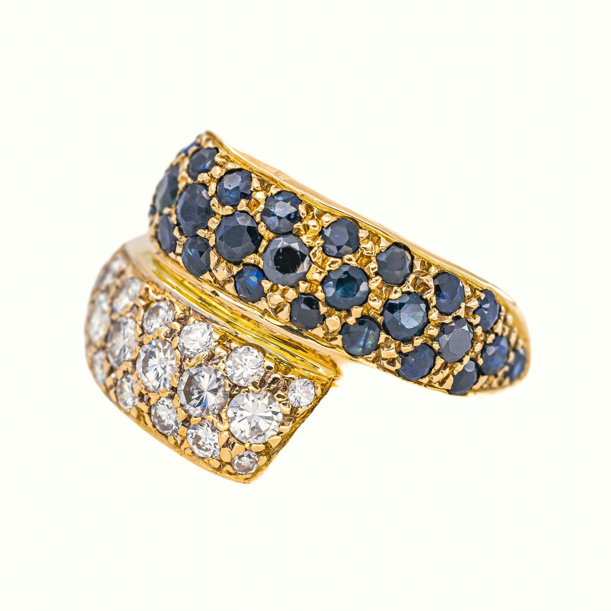 Bague Or jaune Saphir