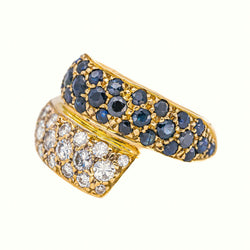 Bague Or jaune Saphir