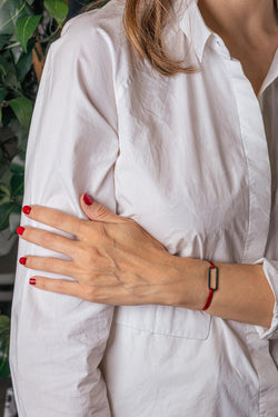 Dinh Van Bracelet Cordon Maillon Or blanc