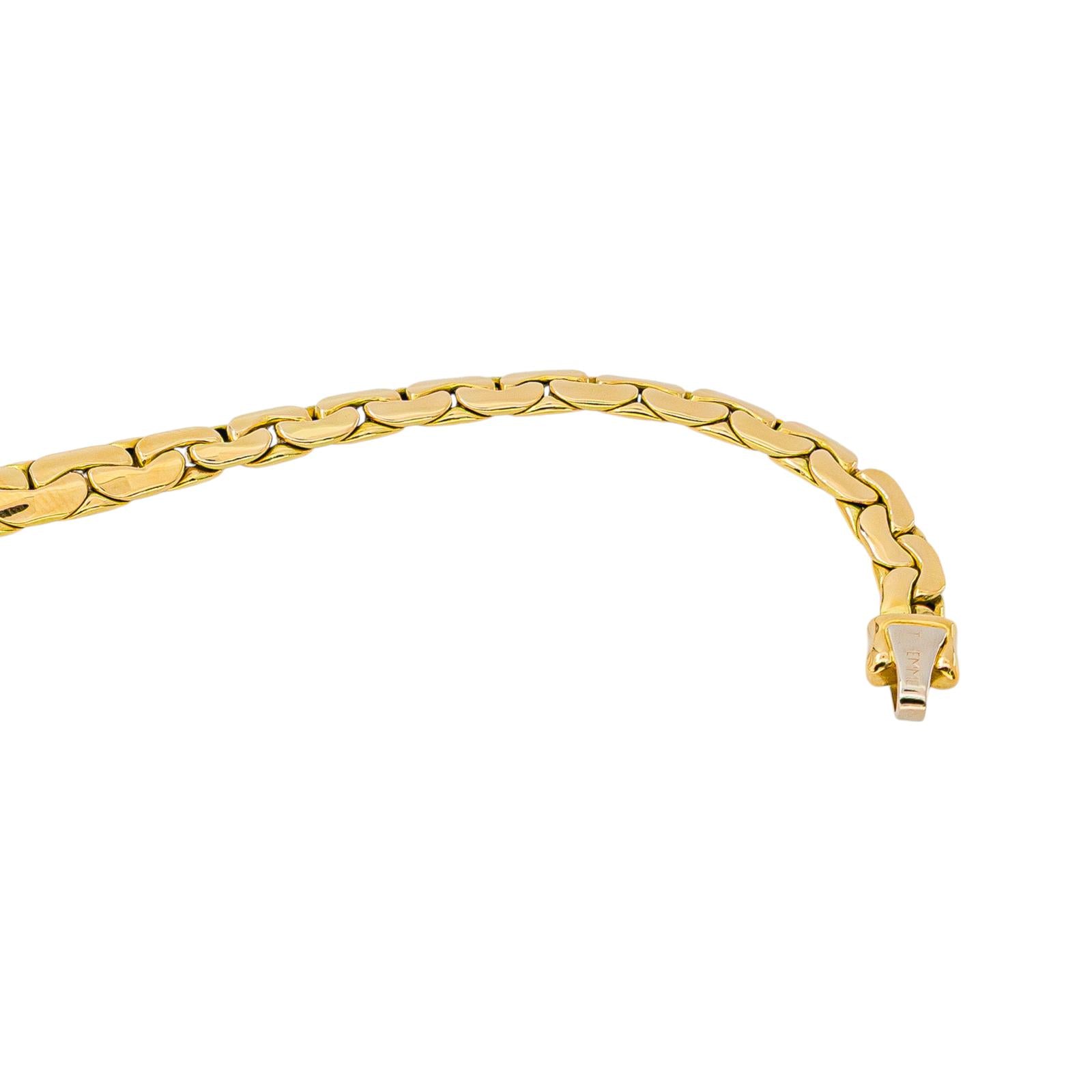 Collier maille Haricot Or jaune