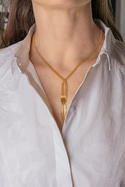 Collier Maille boule Or jaune