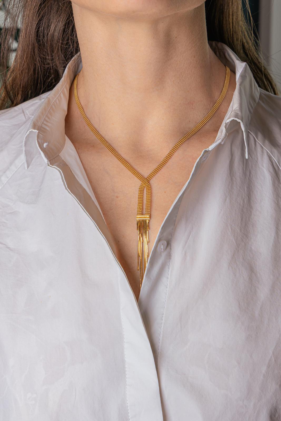 Collier Maille boule Or jaune