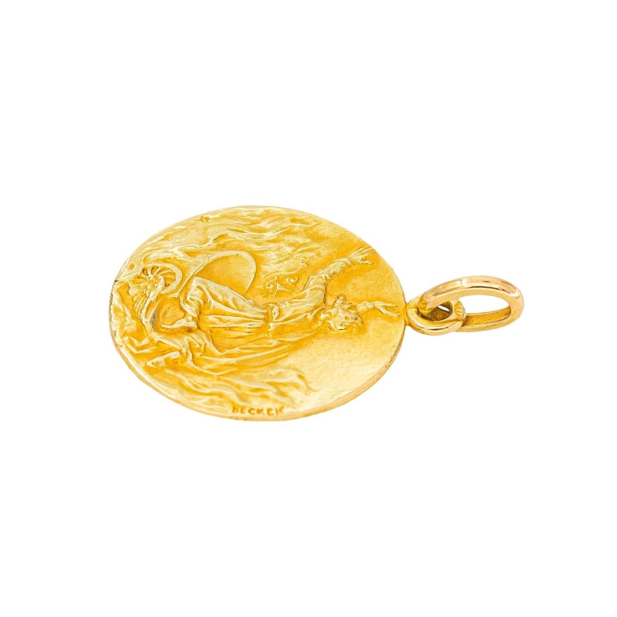 Becker Pendentif Médaille Or jaune - Castafiore