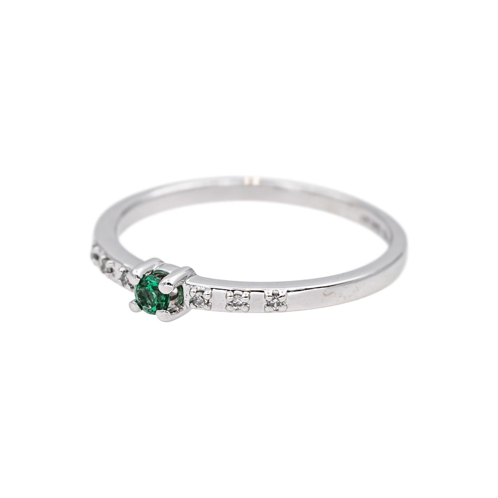 Mauboussin Bague  Capsule d'émotions  Or blanc  Emeraude