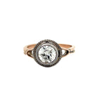 Belle Epoque Diamond Gold and Silver Engagement Ring - Castafiore